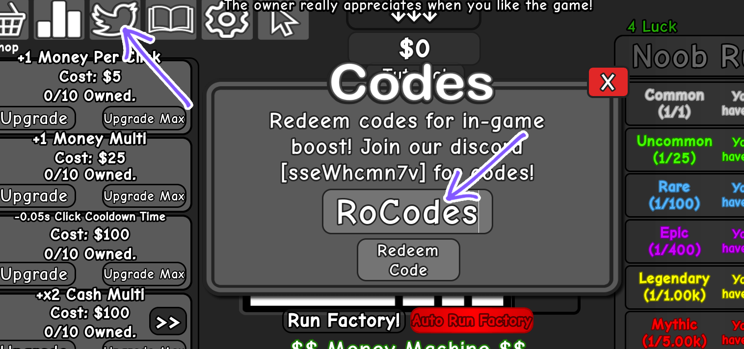 Money Incremental Codes January 2026 RoCodes 054 Money Incremental Codes Redeem 